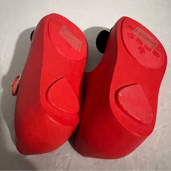 Mini Melissa ultragirl Disney Mickey and Minnie flats size 10 red/black - Picture 4 of 9